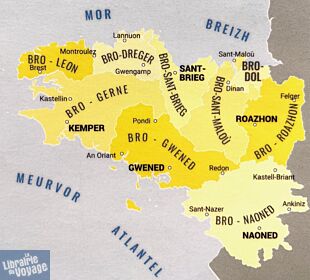 Blay Foldex - Carte - Breizh, Bretagne (carte routière en langue bretonne)