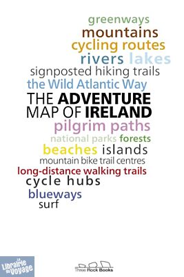 Three Rock Books - Carte pliée - The adventure map of Ireland (Irlande)