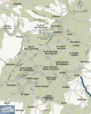 Glénat - Guide de randonnées - Collection Les plus belles randonnées - Cévennes