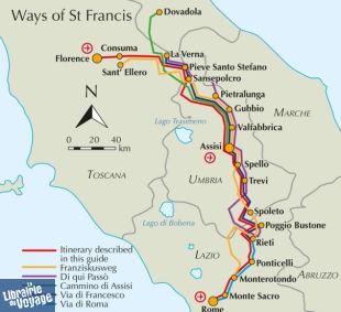 Cicerone - Guide de randonnées en anglais - Le chemin d'Assise (The Way of St Francis)