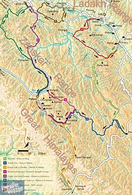 Cicerone - Guide de randonnées (en anglais) - Trekking in Ladakh (Eight adventurous trekking routes)