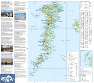 Collins map publishing - Carte routière (en anglais) - Outer Hebrides (Hébrides extérieures)