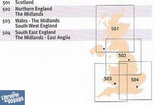 Michelin - Carte régionale n°504 - South East England - The Midlands - East Anglia