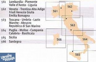 Michelin - Carte régionale n°561 - Italie Nord-Ouest
