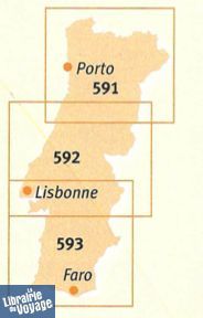 Michelin - Carte régionale n°591 - Portugal Nord 