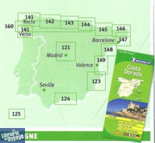 Michelin - Carte Zoom Espagne n°160 - Le Chemin de Compostelle (Camino de Santiago)