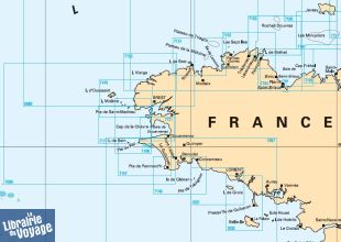 SHOM - Carte marine pliée - 7138L - Ports et mouillages en Bretagne Sud