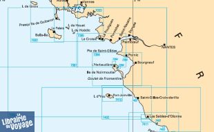 SHOM - Carte marine pliée - 7033L - De Quiberon au Croisic
