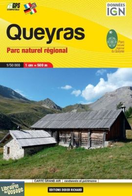 Didier Richard - Collection carte en poche - Carte de randonnées - Parc naturel régional du Queyras