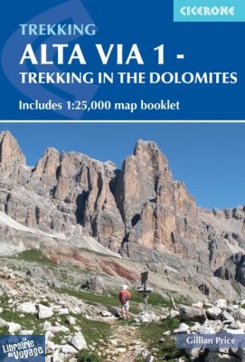 Cicerone - Guide de randonnées (en anglais) - Alta Via 1 - Trekking in the Dolomites