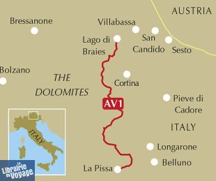 Cicerone - Guide de randonnées (en anglais) - Alta Via 1 - Trekking in the Dolomites