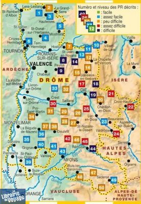 Topo-guide FFRandonnée - Réf. D026 - La Drôme à pied