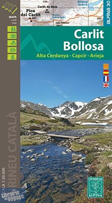 Editions Alpina - Carte de randonnées - Carlit - Bollosa - Alta cerdanya - Capcir - Arieja