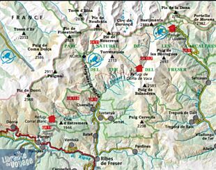 Editions Alpina - Carte de randonnées - Puigmal - Vall de Nuria - Ulldeter - Parc natural