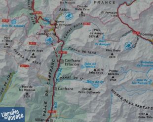 Editions Alpina - Carte de randonnées - Valle de Canfranc - Valle de Aisa - Cadanchu - Astun