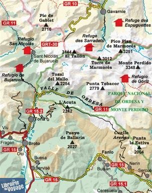 Editions Alpina - Double carte du Parc National d'Ordesa et du Mont Perdu (Monte Perdido)