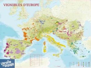 Editions Benoît France - Poster - Carte des Vignobles d'Europe