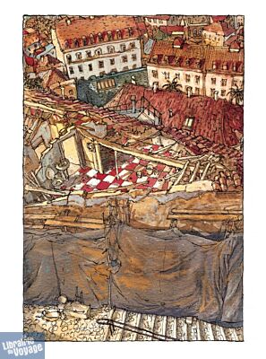 Éditions Casterman - Bande Dessinée - Lisbonne, voyage imaginaire (Récit de Raphaël Meltz, Aquarelles de Nicolas De Crécy)