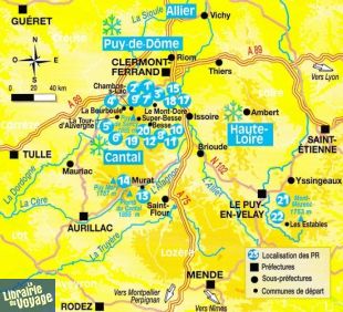 Editions Chamina - Guide de randonnées - 22 Balades en raquettes en Auvergne