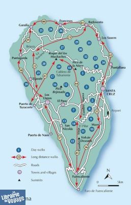 Editions Cicerone - Guide de randonnées (en anglais) - Walking in La Palma (îles Canaries) - Including the GR130 and GR131 long-distance trails