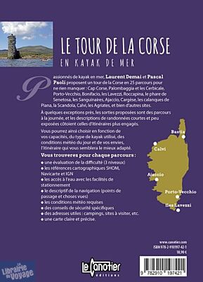 Editions le Canotier - Guide - 25 parcours - Le tour de Corse en Kayak de mer