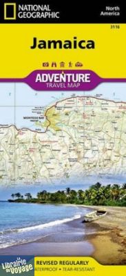 Editions National Geographic - Carte de la Jamaïque 