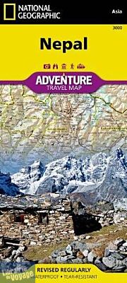 Editions National Geographic - Carte du Népal