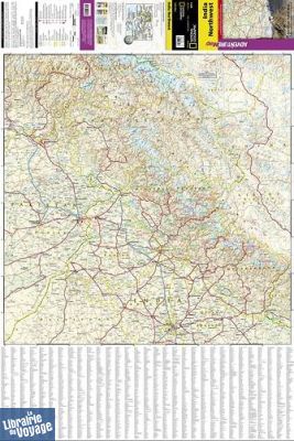 Editions National Geographic - Carte du nord-ouest de l'Inde Rajasthan