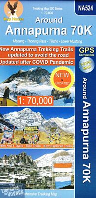 Editions Nepa Maps - Carte ref.NA524 - Around Annapurna 70K - Manang - Thorung Paa - Tilicho - Lower Mustang