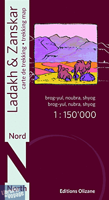 Editions Olizane - Carte Ladakh Zanskar (Nord)