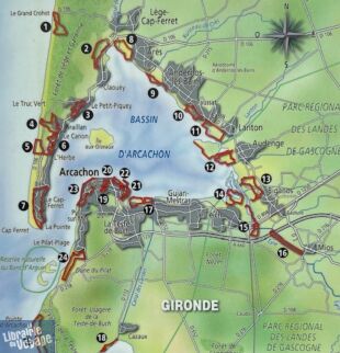 Editions Ouest-France - Guide de Randonnées - Arcachon le tour du bassin
