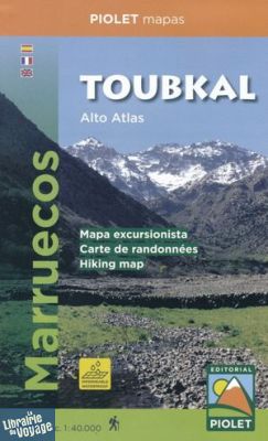 Editorial Piolet - Carte de randonnées - Toubkal - Haut-Atlas