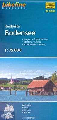 Ester Bauer Editions - Carte de vélo - Bodensee - Lac de Constance 