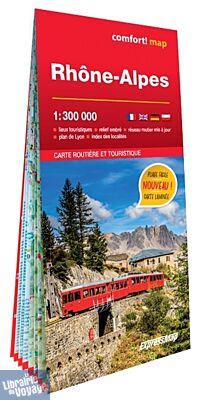 Express Map - Carte plastifiée - Rhône Alpes