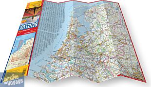 ExpressMap - Carte plastifiée du Bénélux (Pays-Bas, Belgique, Luxembourg)