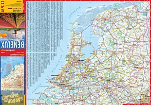 ExpressMap - Carte plastifiée du Bénélux (Pays-Bas, Belgique, Luxembourg)