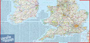 Express Map - Carte plastifiée de Grande-Bretagne et Irlande