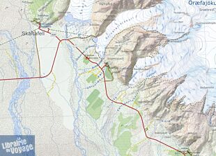 Ferdakort - Carte de Randonnée - Skaftafell parc national