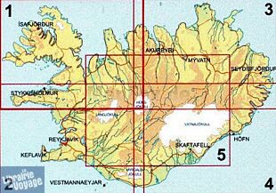 Ferdakort - Carte routière n°5 - Islande - Le Haut Pays