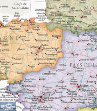 Maps international - Carte murale - France administrative