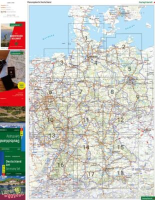 Freytag & Berndt - Carte - Lot de cartes régionales de l'Allemagne