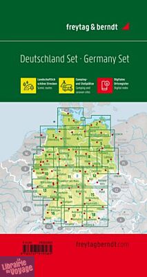 Freytag & Berndt - Carte - Lot de cartes régionales de l'Allemagne