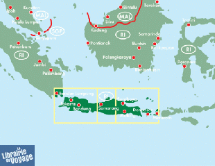 Freytag & Berndt - Carte de Java - Jakarta