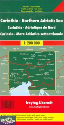 Freytag & Berndt - Carte de la Carinthie (Autriche) et du Nord de l'Adriatique