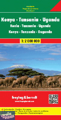 Freytag & Berndt - Carte du Kenya - Tanzanie - Ouganda