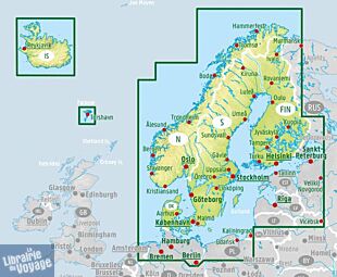 Freytag & Berndt - Carte d'Europe du nord, Scandinavie