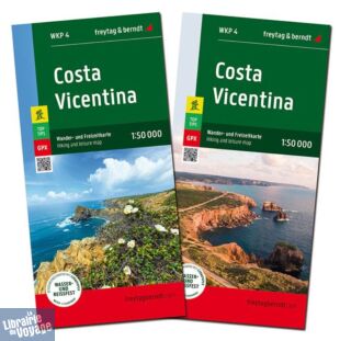 Freytag & Berndt - Carte de randonnées ref.WKP4 - Costa Vicentina (Portugal)