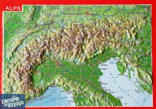 Georelief - Carte Postale en relief - Les Alpes