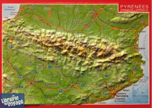 Georelief - Carte Postale en relief - Les Pyrénées 