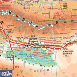 Gizi Map - Carte - N°4 - Chine Nord-Ouest (Xinjiang...)